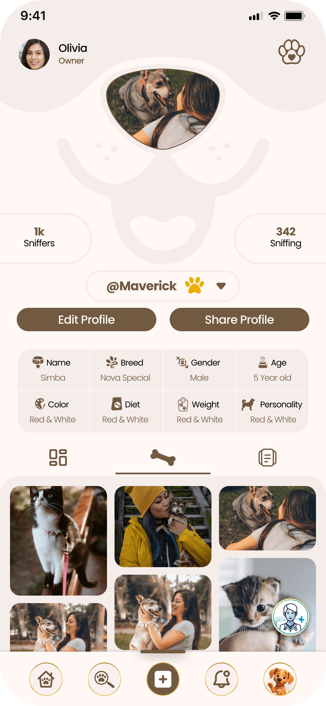 PetSocial Pet Profile
